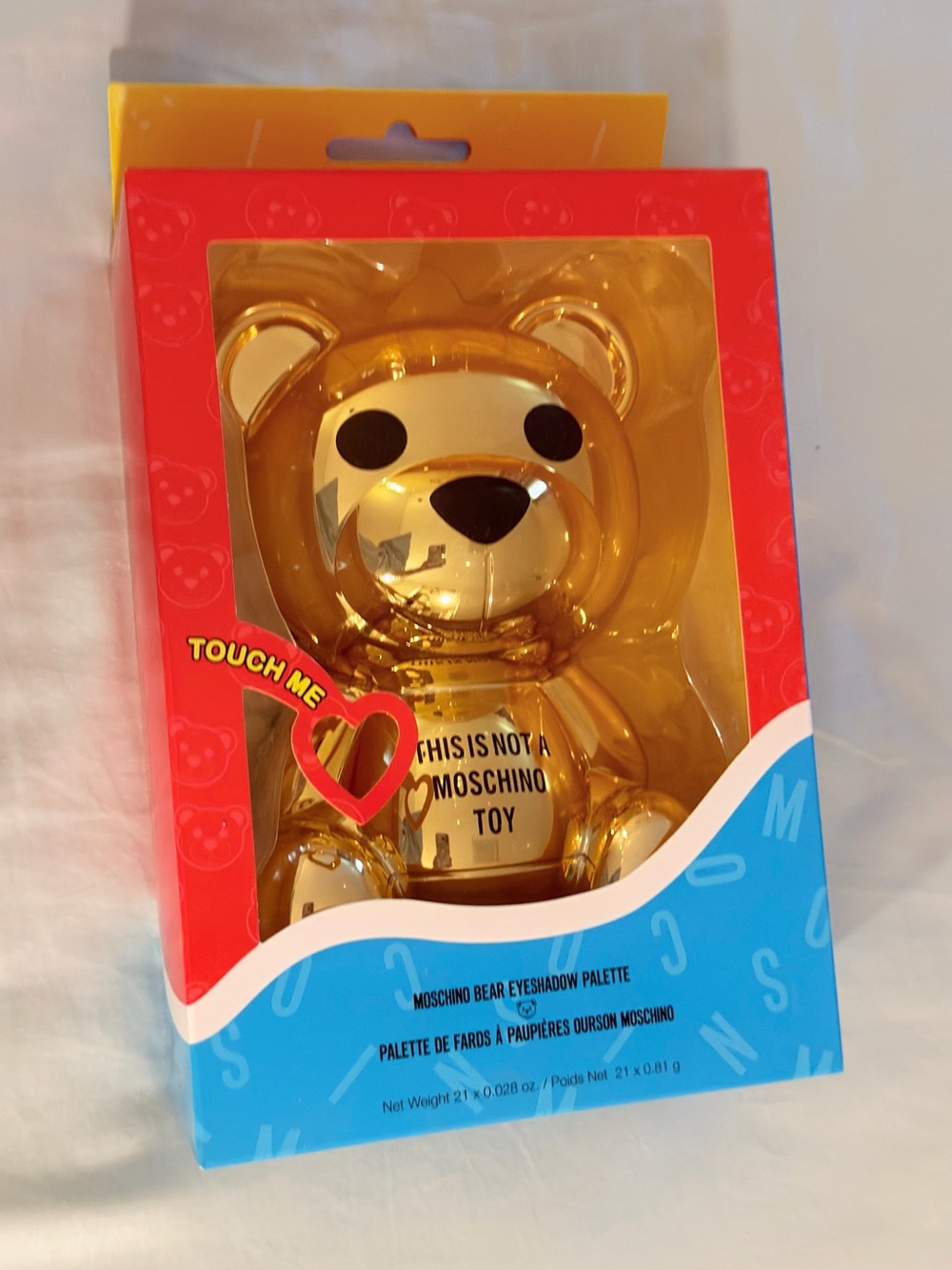 Moschino x Sephora Gold Teddy Bear Eyeshadow Palette 21 Shade BNIB Rare